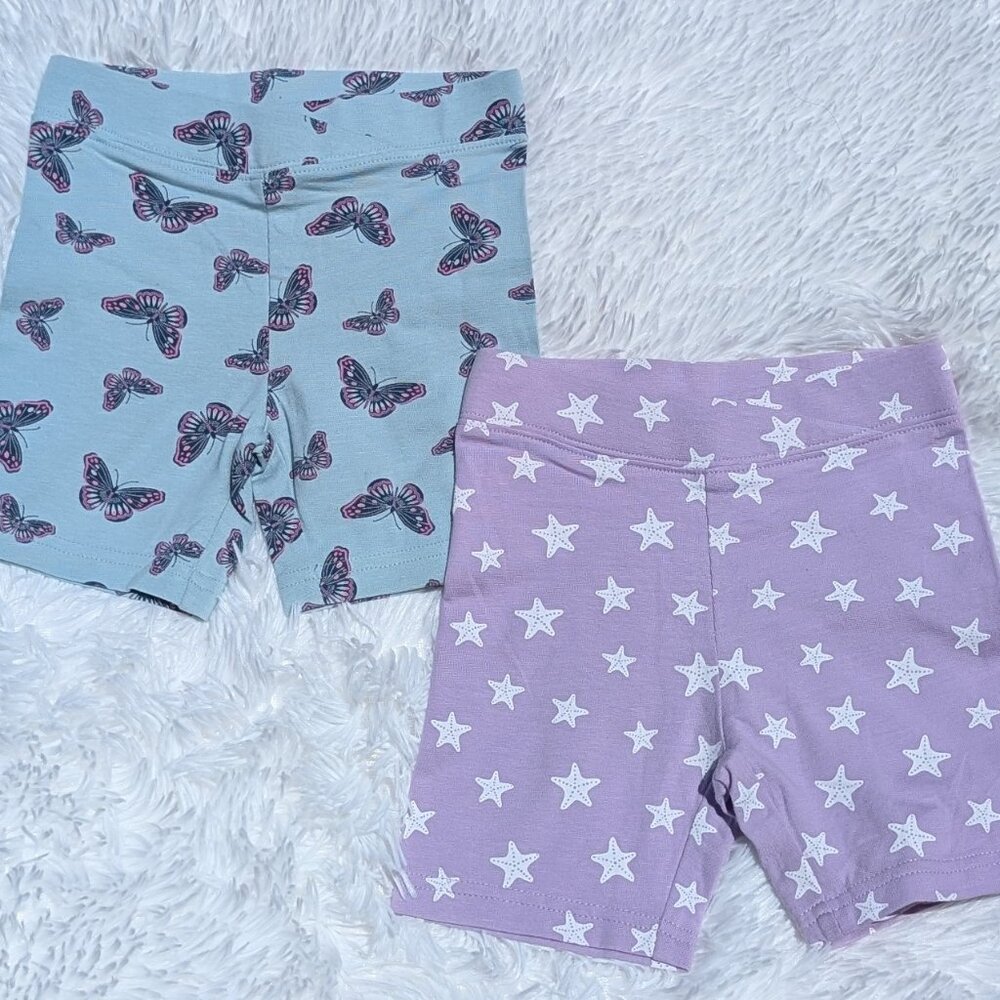 Anko's Pack of Colorful Kids' Shorts with Starfish & Butterflies Themes NWT